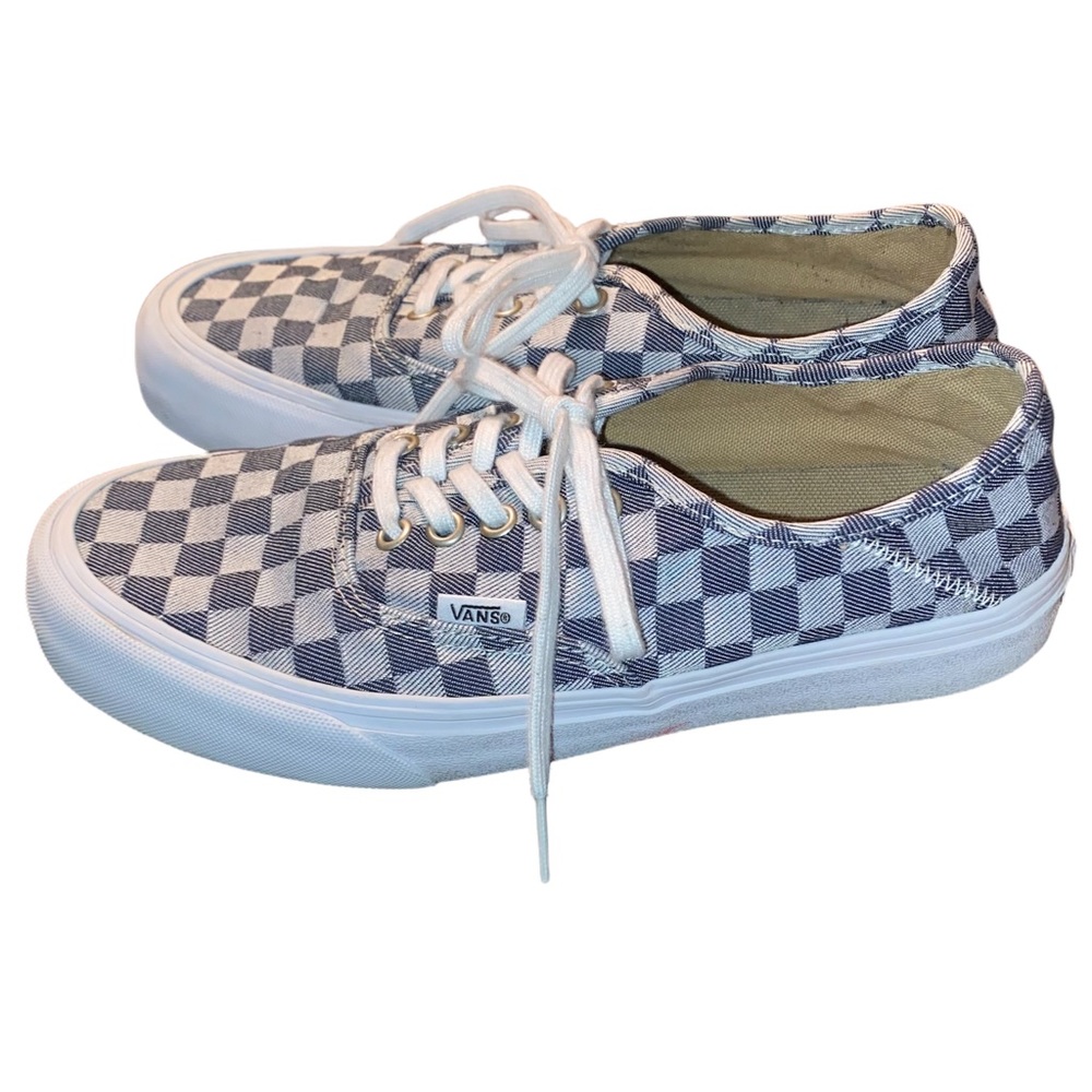 Vans Checkerboard Blue Ultracush Shoes Size 9 - Picture 3 of 5